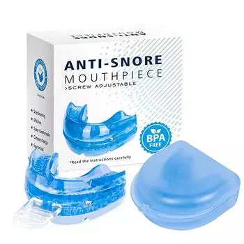 Высококачественный регулируемый комплект против храпа, шлифовальный мундштук, антихраповая капа, индивидуальная формовка