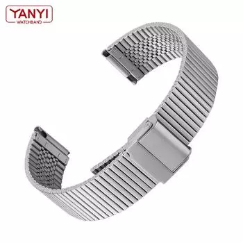 Высококачественный ремешок для часов из нержавеющей стали Milan Mesh для Samsung Galaxy Watch Active 2 Gear S3, ремешок для часов 18, 20, 22 мм, ремешок для часов