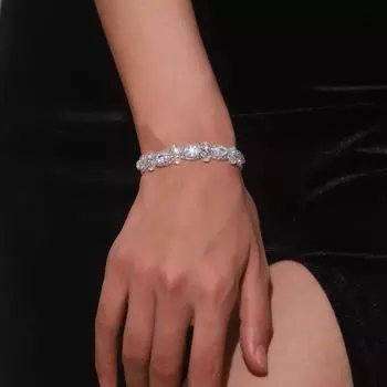 Высококачественный роскошный браслет Super Flash Full Diamond для женщин, модный нишевый дизайн, темпераментный браслет из циркония