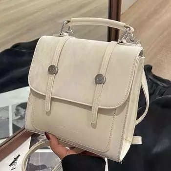 Высококачественный рюкзак для женщин. Рюкзаки. Новый модный однотонный минималистичный рюкзак 2024 года для девочек. Сумка для студентов колледжа.