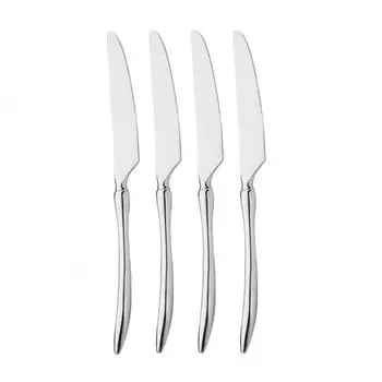 Высококачественный серебряный набор столовых приборов из нержавеющей стали, высококачественная посуда в западном стиле, вилка, нож, ложка, набор столовой посуды 4Pcs Tea Spoon