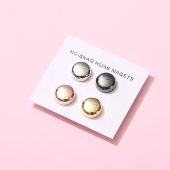 Высококачественный шарф с прочной магнитной пряжкой, мусульманский шелковый шарф, пряжка, шаль, брошь двойного назначения, зажим для воротника, аксессуары