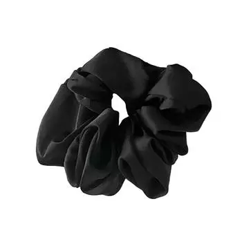 Высококачественный шелковистый атлас, большой, средний, маленький, толстый кишечник, ободок для волос, веревка для головы, кожаная лента, украшение для волос чёрный