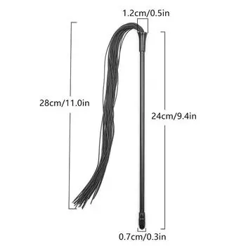 Высококачественный силиконовый хлыст для верховой езды, хлыст для вечеринок, наручники для королевы, черный хлыст для верховой езды