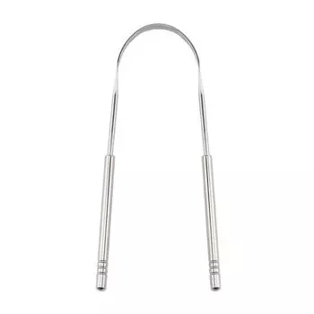 Высококачественный скребок для языка из нержавеющей стали, чистка свежего дыхания, зубная щетка для языка с покрытием