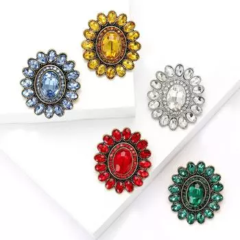 Высококачественный сплав горный хрусталь маленькая брошь-подсолнух изысканная креативная женская одежда корсаж ювелирные изделия булавка