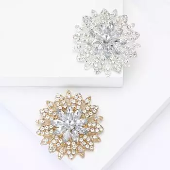 Высококачественный сплав со стразами, брошь в виде конского глаза, изысканный модный женский кардиган, шаль, корсаж, ювелирное украшение, булавка