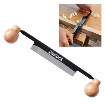Высококачественный стальной скребок для деревообработки с двумя деревянными ручками для быстрой и эффективной обработки древесины