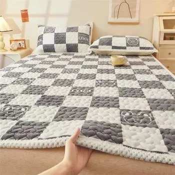 Высококачественный стеганый наматрасник с защитой от клещей, защитный чехол для матраса, не включая наволочку 90x200cm 1pc