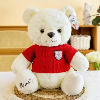 Высококачественный свитер с плюшевым мишкой, обнимающий мишка, мишка, подарок на День защиты детей, на день рождения, на День святого Валентина, плюшевая игрушка 40cm0.53kg