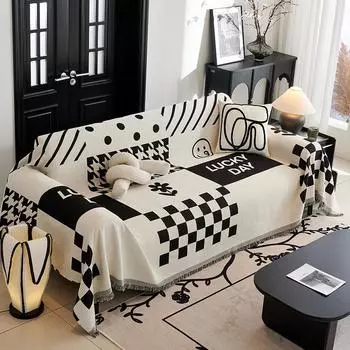 Высококачественный тканевый чехол для дивана, полностью покрытый, универсальный чехол для дивана из синели на четыре сезона, устойчивый к царапинам, современный легкий роскошный чехол для дивана 130x180