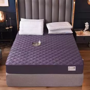 Высококачественный толстый стеганый наматрасник из 100% хлопка, однотонный защитный чехол для кровати с защитой от клещей, наволочка в комплект не входит 90x200x30cm