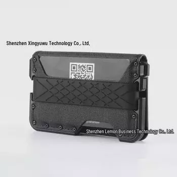 Высококачественный ультратонкий мужской кошелек EDC из алюминиевого сплава с блокировкой RFID и большой емкостью