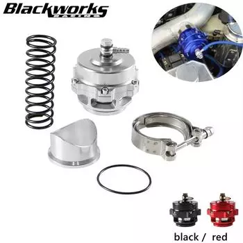 Высококачественный универсальный турбонаддувочный клапан 50 мм V-образный с приварным алюминиевым фланцем для турбонагнетателя серебряный