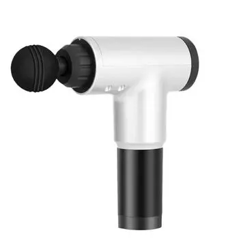 Высококачественный USB-пистолет для глубокого массажа тканей, портативный пистолет для мышечного массажа, фитнес-инструмент и инструмент для релаксации серебряный