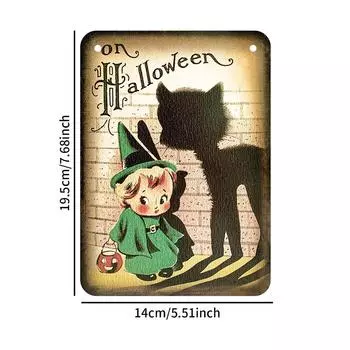 Высококачественный винтажный баннер для украшения на Хэллоуин Винтажный «Сладость или гадость»