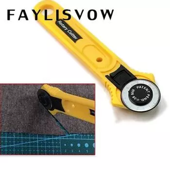 Высококачественный вращающийся нож для резки ткани Ремесло круглый нож Кожаный резак Швейный инструмент для рукоделия 28MM