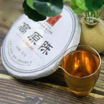 Высококачественный выдержанный чай пуэр Сягуань, верхний железный пирог Гао Юань Чэнь Шэн Пуэр 357 г 357g