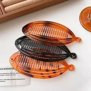 Высококачественный зажим-банан, зажим-зажим для женщин 2024 года, новый стиль, зажим-акула на затылке, полузажим для волос, высокий фиксированный зажим для хвоста