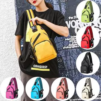 Высококачественный женский маленький рюкзак для девочек, нагрудная сумка с отверстием для наушников, дорожный рюкзак, многофункциональные рюкзаки зелёный