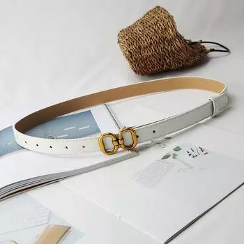 Высококачественный женский ремень из искусственной кожи, мягкий ремень, корейская версия, ремень для джинсов, повседневный универсальный ремень белый
