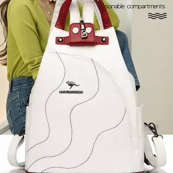 Высококачественный женский рюкзак, школьные сумки большой емкости для девочек-подростков, противоугонный дорожный рюкзак, сумка на плечо белый