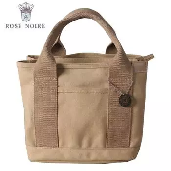 Высококлассная холщовая сумка на молнии, ручная холщовая сумка 16 Ann Melaleuca, холщовая женская сумка чёрный