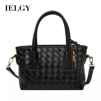 Высококлассная ручная тканая сумка IELGY, модная и повседневная нишевая сумка-мессенджер на одно плечо. синий