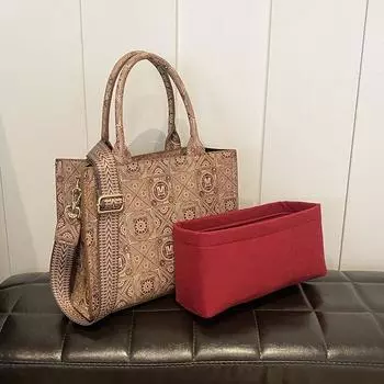 Высококлассная женская большая сумка с принтом в стиле ретро, новинка 2024 года, модная сумка большой вместимости, сумка через плечо на одно плечо