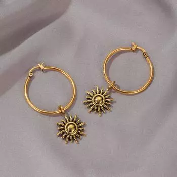 Высококлассные европейские и американские ретро серьги-пусеты с подсолнухами: Смелый и Модный Дизайн для Женщин