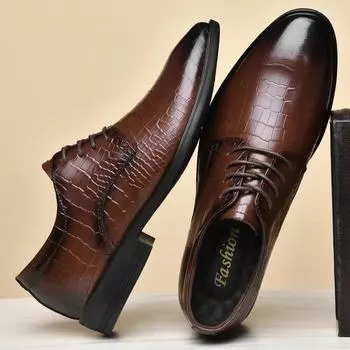 Высококлассные оксфорды мужские туфли из натуральной кожи на шнуровке мужская повседневная обувь люксовый бренд деловая офисная формальная мужская обувь класса люкс 37