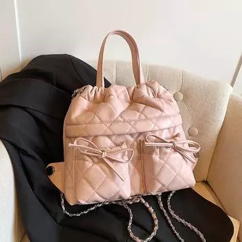 Высококлассный и вместительный женский рюкзак 2024 года. Новая модная дорожная сумка, нишевый и универсальный рюкзак.