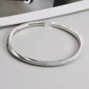 Высококлассный, простой и модный парный браслет Zuyin 999 для мужчин, открытый браслет Shamobius из чистого серебра с гвоздями для женщин 16K