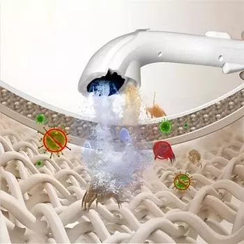 Высокомощный паровой очиститель для чистки ковров, мощная глубокая машина для чистки пятен для дома, кухни, дивана, матраса, занавески, вилка ЕС/США 110V белый