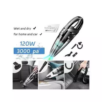 Высокомощный портативный ручной пылесос one-size чёрный