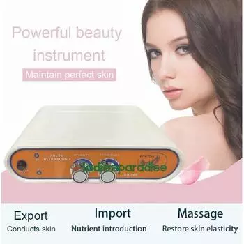 Высокомощный ультразвуковой уход за кожей, отбеливание, удаление темных кругов, мешков под глазами, антивозрастной уход за кожей, спа-устройство для лифтинга лица US