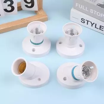 Высокомощный винтовой потолочный светильник E27, светодиодный держатель лампы, настольное светодиодное освещение, цоколь, термостойкий круглый держатель лампы для дома