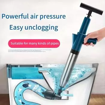 Высоконапорный дренажный плунжер Dredge Clog Remover Air Drain Blaster Ванная комната Ванна Пол Сливной инструмент для прочистки засоров в трубах зелёный