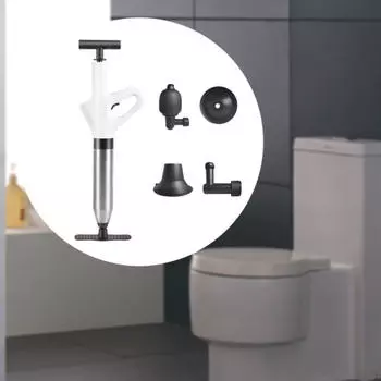 Высоконапорный воздушный поршень для туалета, мощный, мощный инструмент для удаления засоров в сливе белый
