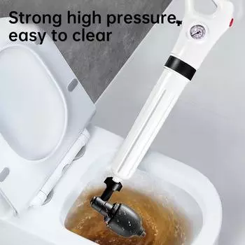 Высоконапорный земснаряд для труб, воздушный насос, земснаряд для ванной комнаты и туалета, пневматический инструмент для устранения засоров в трубопроводах, средство для прочистки канализации белый