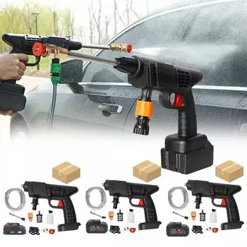 Высокопрочная беспроводная мойка высокого давления, широкое применение, портативный распылитель воды высокого давления, многофункциональная стиральная машина для автомобиля B
