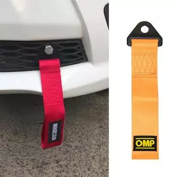 Высокопрочные нейлоновые тросы для автоприцепов, буксировочный ремень, универсальные гоночные буксировочные тросы, тросы для автоприцепов, буксировочный ремень для бампера прицепа оранжевый