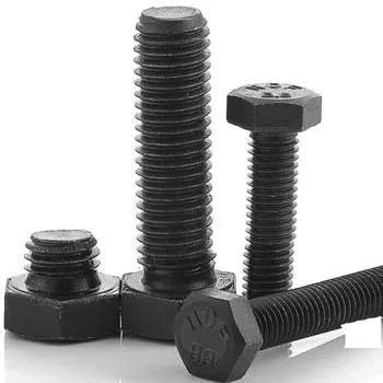 Высокопрочный болт с шестигранной головкой из черной углеродистой стали марки 12.9 - удлиненный M5-M16 M6*10 (full thread)