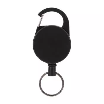 Высокопрочный брелок из нержавеющей стали с металлическим тросом, выдвижной, анти-потерянный, для использования на открытом воздухе