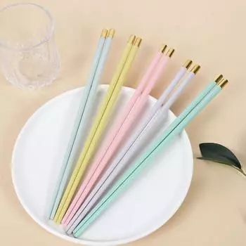 Высокопрочный пищевой класс BPA, бесплатная нескользящая многоразовая посуда для палочек для еды