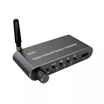 Высокопроизводительный цифро-аналоговый преобразователь - совместимый приемник Передатчик Коаксиальный SB Адаптер Алюминий