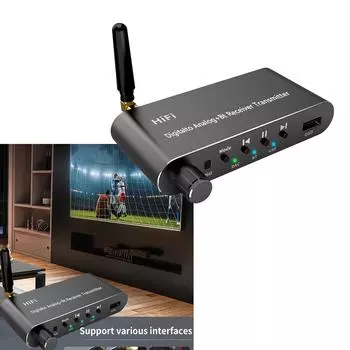 Высокопроизводительный цифро-аналоговый преобразователь, совместимый с Bluetooth, приемник-передатчик, коаксиальный USB-адаптер, алюминий