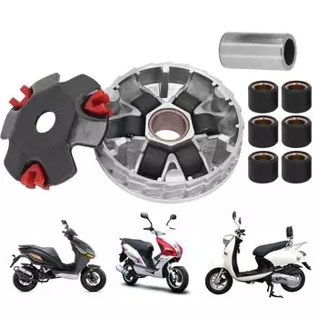 Высокопроизводительный комплект вариатора, гоночный комплект вариатора, рассеивание тепла, высокопроизводительная замена для двигателя GY6 50 куб. см на базе 139QMB чёрный