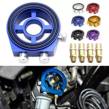 Высокопроизводительный пластинчатый адаптер для универсального масляного фильтра Precision Engineering Oil Filter Cooler