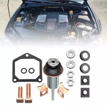 Высокопроизводительный ремонт соленоида стартера, автозапчасти для восстановления - 228000-6660, быстрое крепление, подходит для Subaru, прочный